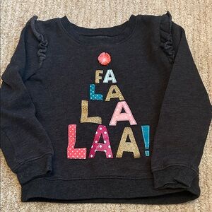 Jumping Beans Black Sweatshirt with Colorful Letters